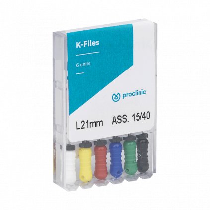 K-Files, 6 ks (Velikost 21 mm, Varianta N.06)