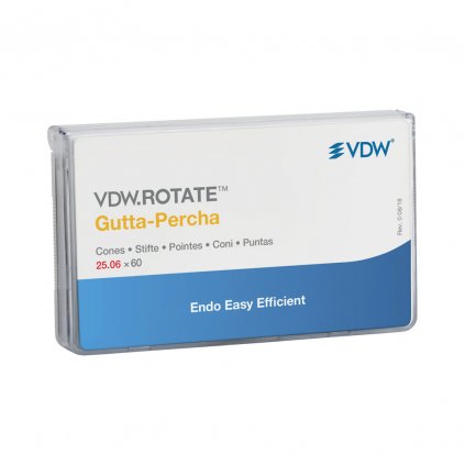 VDW Rotate gutaperčové čepy (Varianta VDW Rotate gutaperčové čepy ISO 25.04, 60 ks)