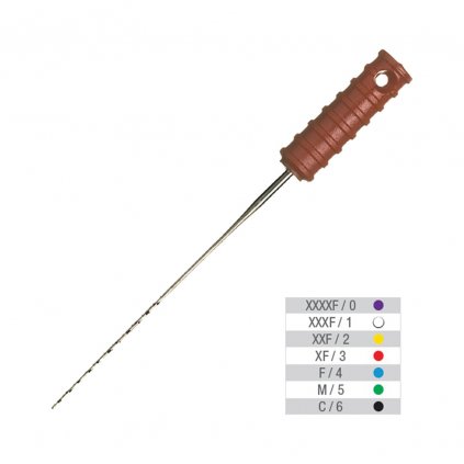 VDW Sterile nervové jehly 21 mm, 10 ks (Varianta Nervové jehly CC-Cord 333 / XXXXF fialová 21 mm, 10 ks)