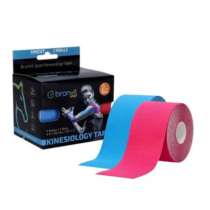BronVit Sport Kinesio tape set,  2 x (5 cm x 6 m)
