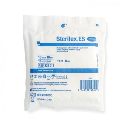 Sterilux ES, sterilní, 17/8, 10 x 10 cm, 5 ks
