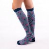 compresive printed socks flamingo