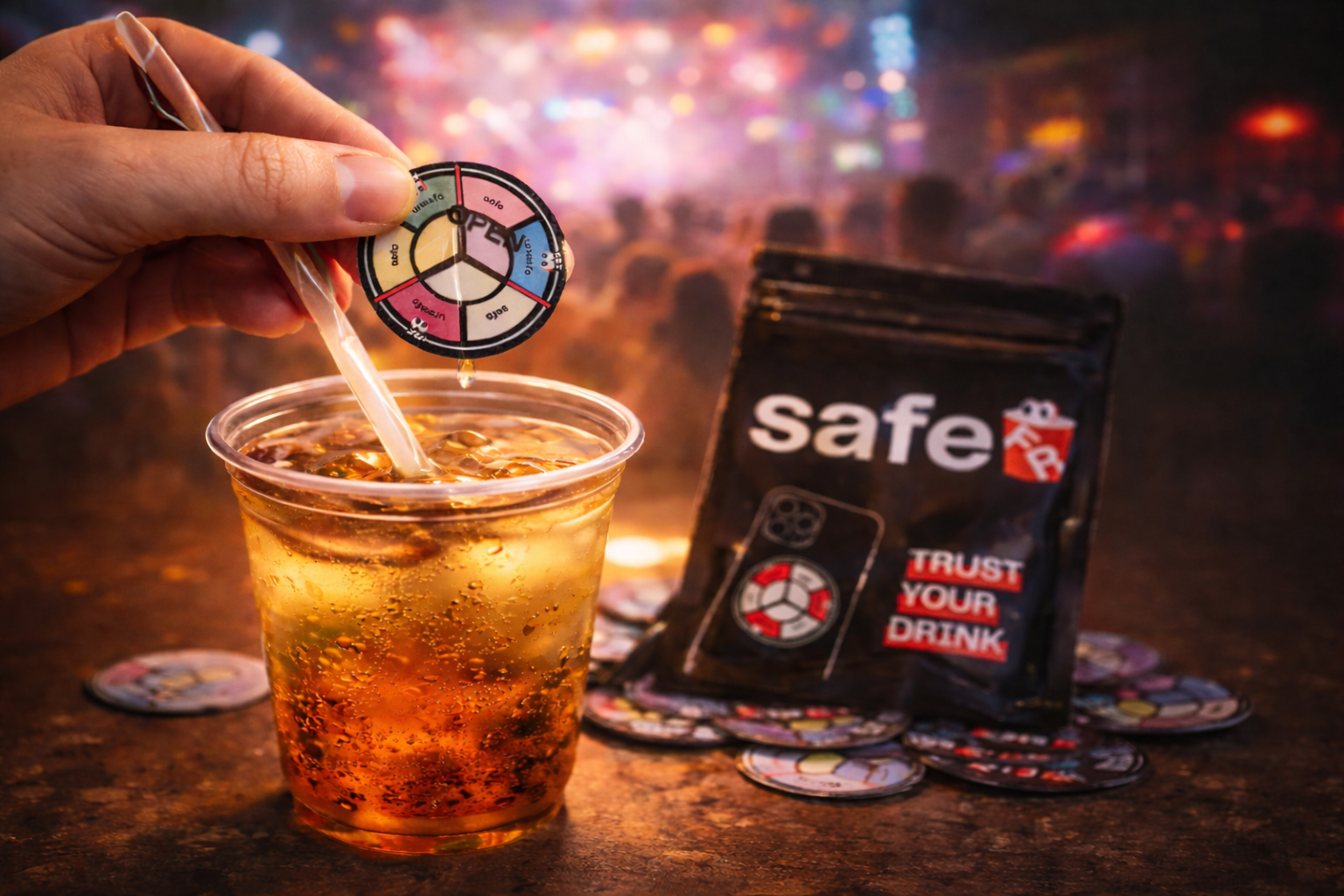 Neviditelné riziko v drinku. Viditelná jistota v kapse.