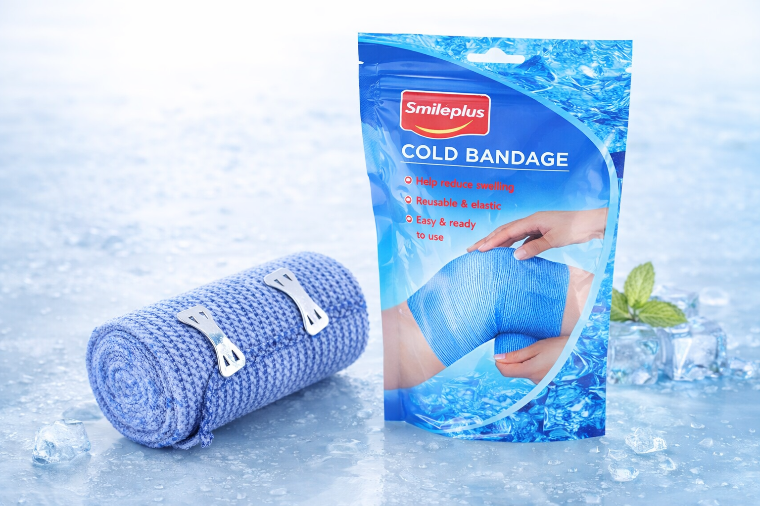 Chladicí bandáž Smileplus – rychlá úleva bez ledu
