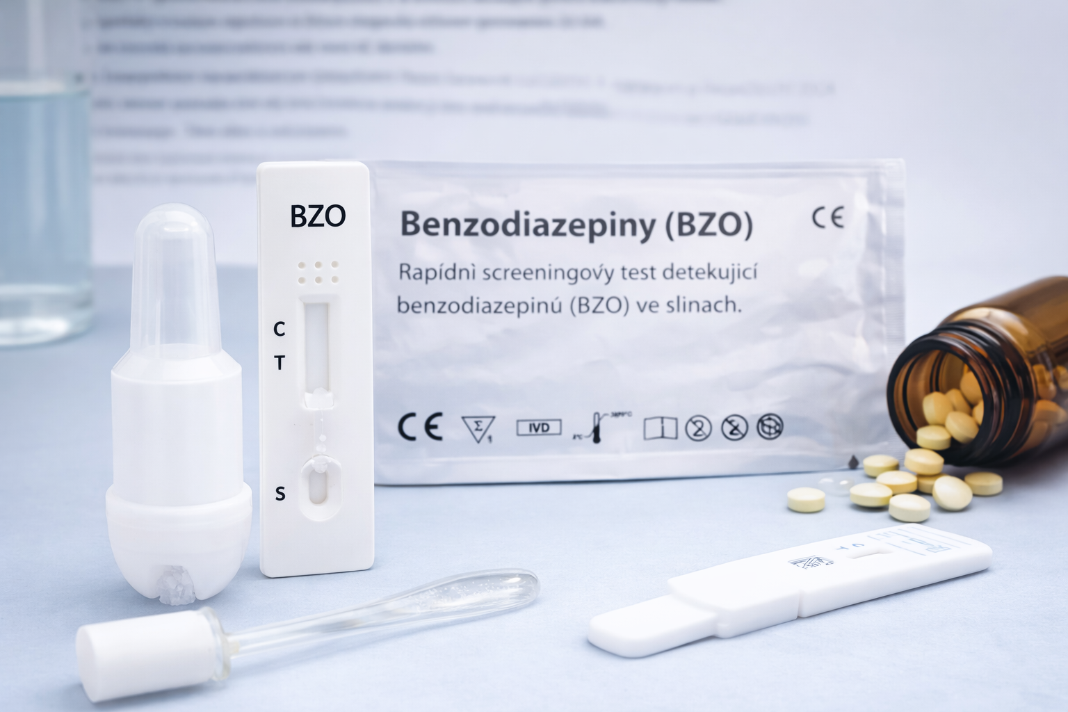Drogový test na benzodiazepiny (BZO) z moči – rychlé řešení pro orientační screening