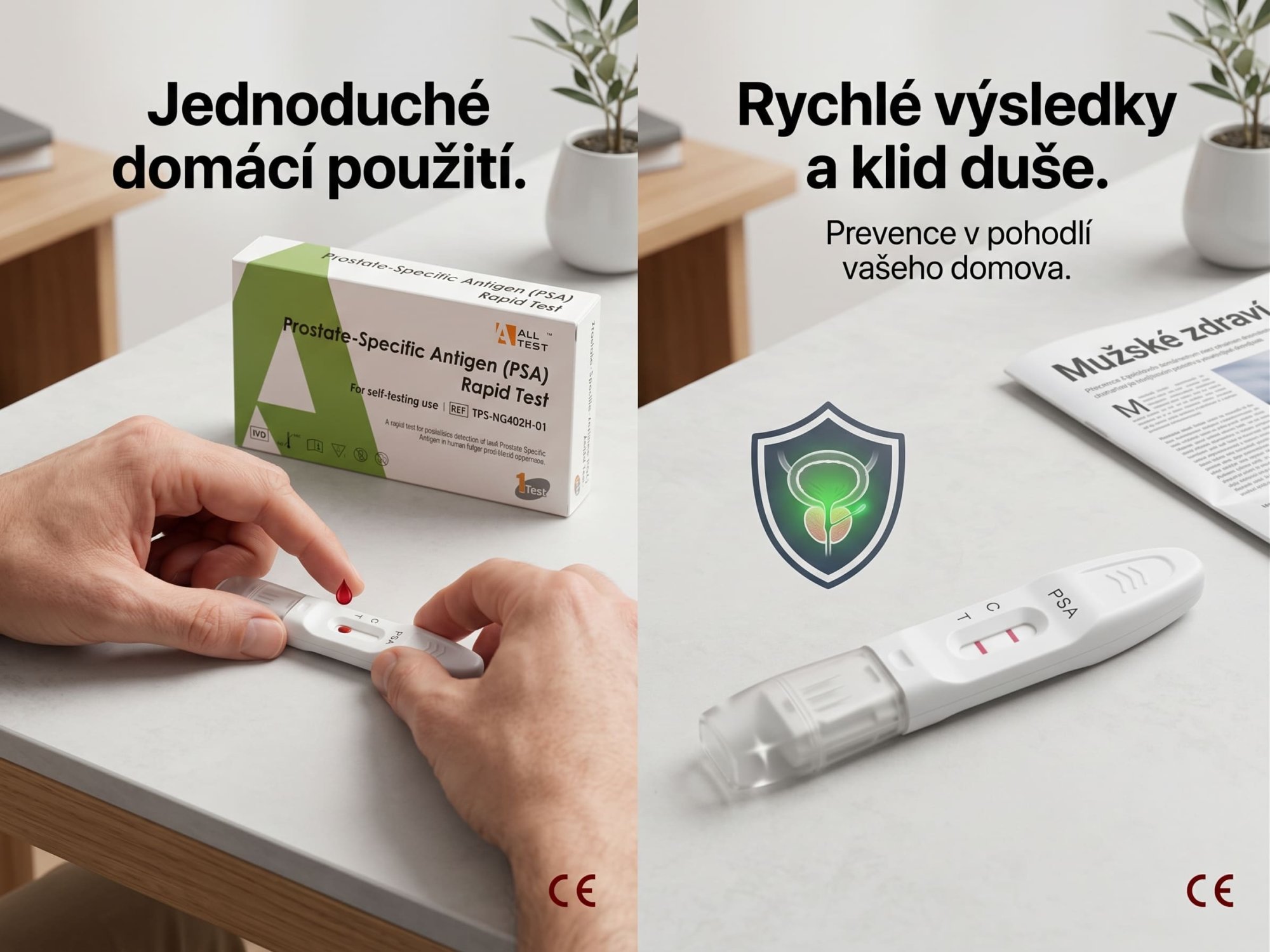 Zdraví zvětšené prostaty pod kontrolou: Proč a jak si udělat domácí test na PSA