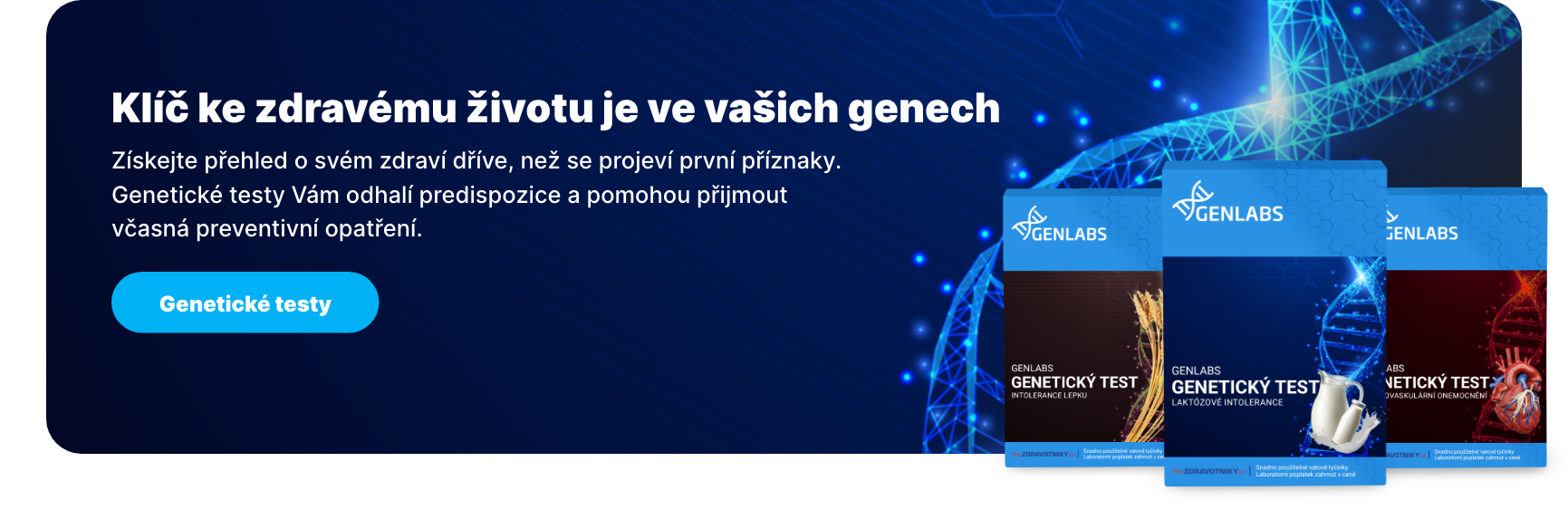 Banner pro genetické testy