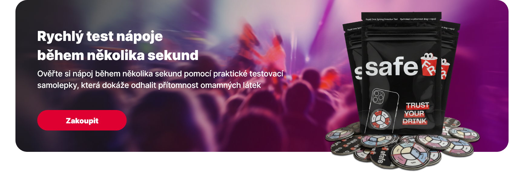 Safeforreal drink spiking test banner