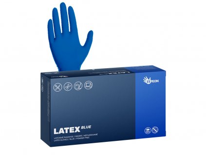 latex modre s rukou
