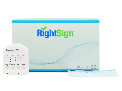 5v1 - Respirační multitest - SARS-CoV-2, chřipka A/B, RSV a Adenovirus - RightSign - 20ks