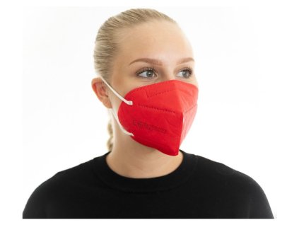 Respirátor FFP2 premium TEX-TECH - Červený