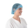 Čepice z netkané textilie, CLIP, 100 ks, modrá