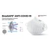 50ks Nano respirátor BreaSAFE® ANTI-COVID-19 s Ag+ stříbrem (CZ) - Znovupoužitelný