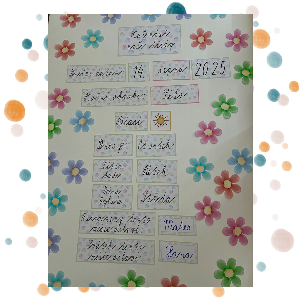 Kalendář naší třídy