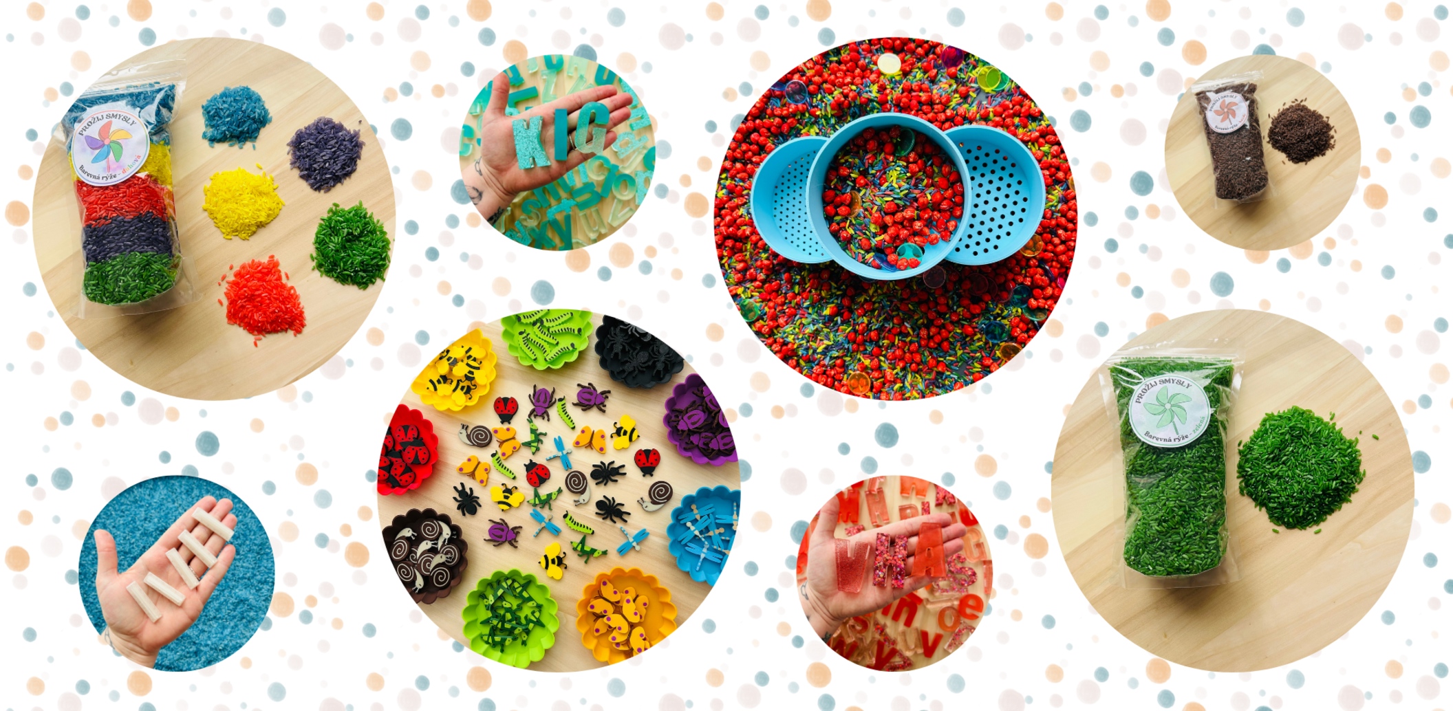 Pomůcky pro sensory play aktivity