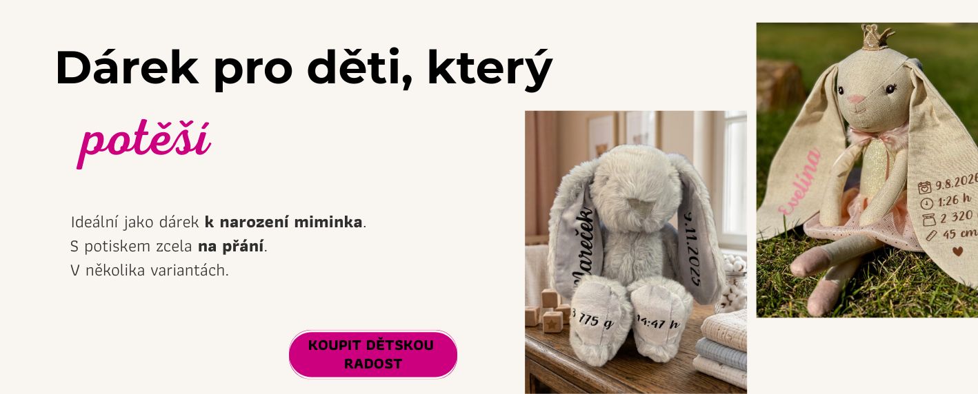 Plyšák se jménem nebo údaji o narození