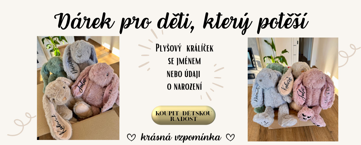 Plyšový králíček s personalizací