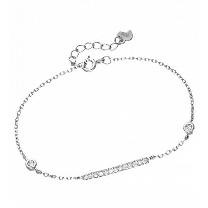 Elegantní náramek posetý kamínky AG 925 ≤ 2,2 g