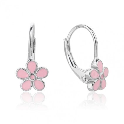 2016 detske stribrne rhodiovane nausnice na klapku