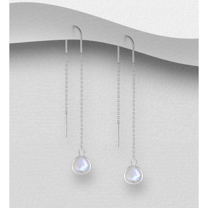 Wholesale Sterling Silver Threader Earrings Decorated Various 199241