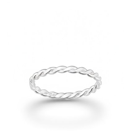 SOULMATE stříbrný propletený prsten