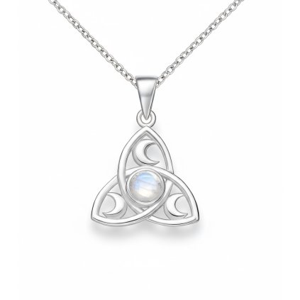 Keltský přívěsek uzel měsíční kámen