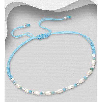 Wholesale Sterling Silver Adjustable Thread Bracelet Beaded 210989