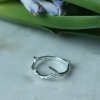 Půvabný prstýnek větvičky ve stříbře_přírodní prstýnek