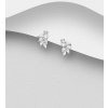 Wholesale Sterling Silver Push Back Earrings Decorated 202765