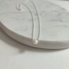 Minimalistický stříbrný náhrdelník 4-5mm říční perla
