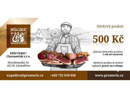 poukaz prsuterie 500