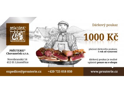 poukaz prsuterie 1000