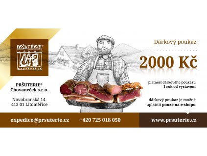 poukaz prsuterie 2000