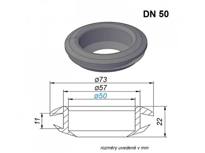 DN 50 výkres