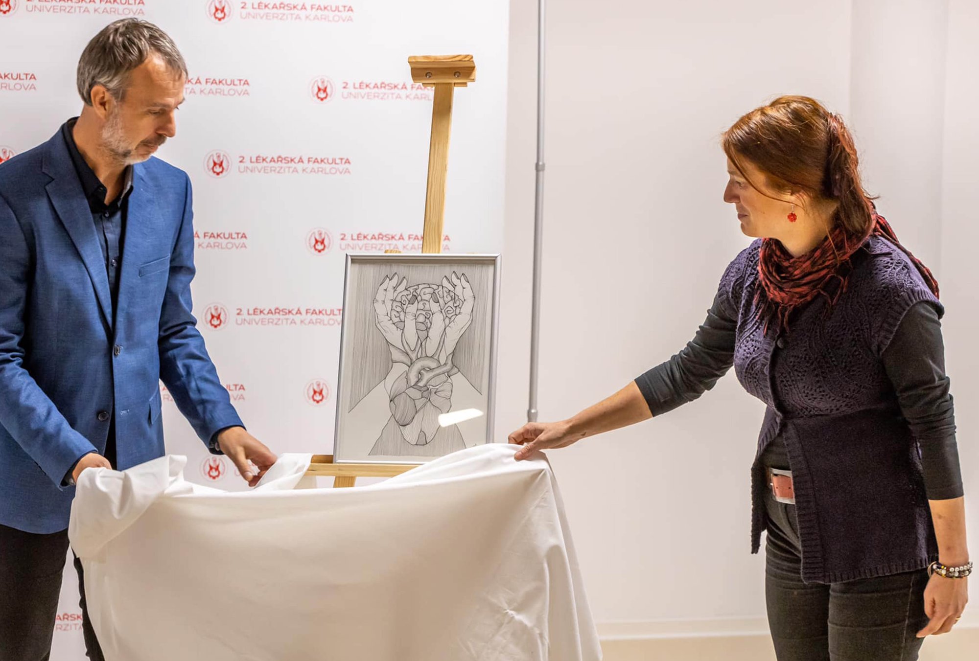 Obraz na podporu dárcovského programu