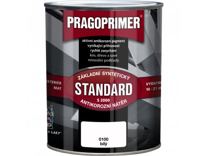 Barva základní na kov S2000/0100 PRAGOPRIMER 600ml, bílý