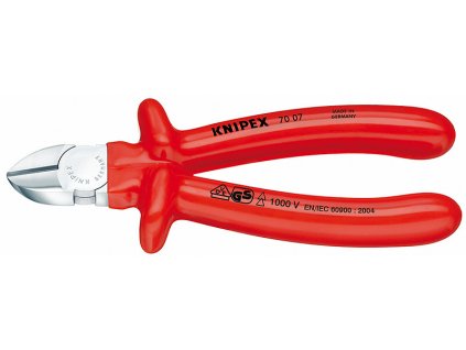 KNIPEX Boční štípací kleště VDE máčené 180mm, 7007180