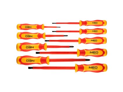 NEO TOOLS Sada šroubováků elektrikářských 1000V, CrV, 9dílů, 04-143