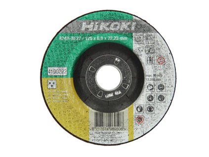 HIKOKI Kotouč brusný 125x6, INOX/kov, 4100222