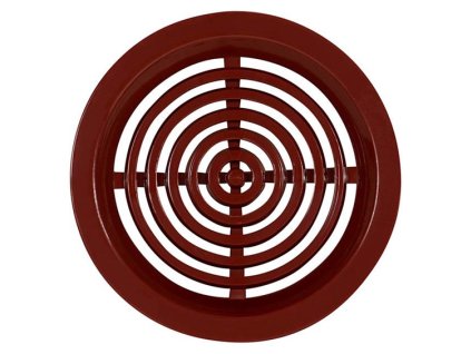 Mřížka větrací prům. 50mm, hnědá, balení 4ks