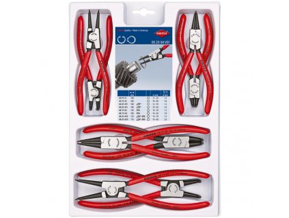 002004V01 Knipex sada kleští na pojistné kroužky 8 ks