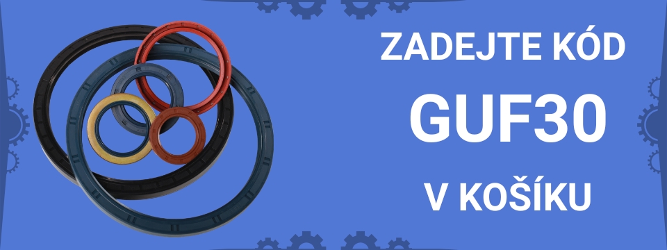 Gufera, sevanity a kazetová těsnění s 30% slevou