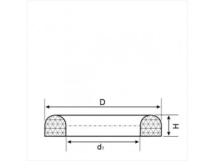 D-kroužek 23 x 33 x 4,5 ,Kastas KDN-23