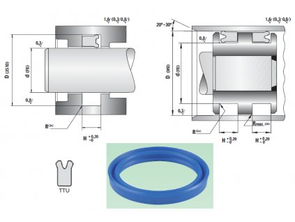 Universal cuff 7 x 15 x 7 TTU