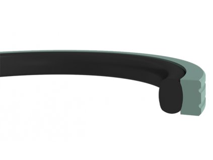 Double acting piston seal / rotational 20 x 15,1 x 2,2 K752-020 PTFE+bronze / NBR, Kastas