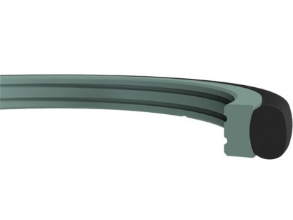 Rod seal Double acting / rotational 155 x 166 x 4,2 K702-155 PTFE+bronze / NBR, Kastas