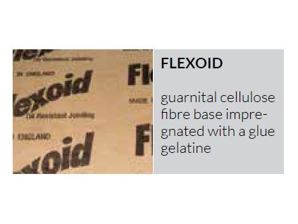 Těsnicí papír tloušťka 1mm, velikost 1m x 1m, materiál FLEXOLITE G, Colombo