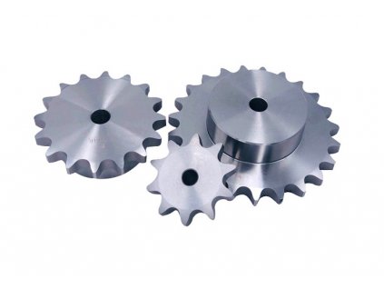 Sprocket with hub 16 B-2 / 13 teeth , material  steel, hardened teeth , China