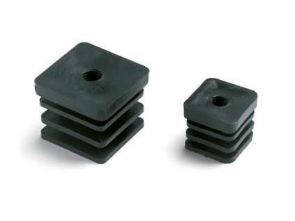 Ochranné ukončenie jáklu štvorcové priechodné polyetylénové čierne A3PQF, 30mm x 30mm, díra 10mm, GeTech A3PQF3030/10