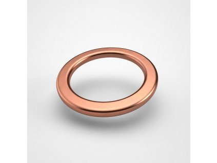 Měděné ploché těsnění - mezikruží, vnější průměr 43mm, vnitřní průměr 33mm, síla 2mm, DIN 7603 A
